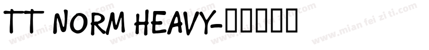 TT NORM HEAVY字体转换